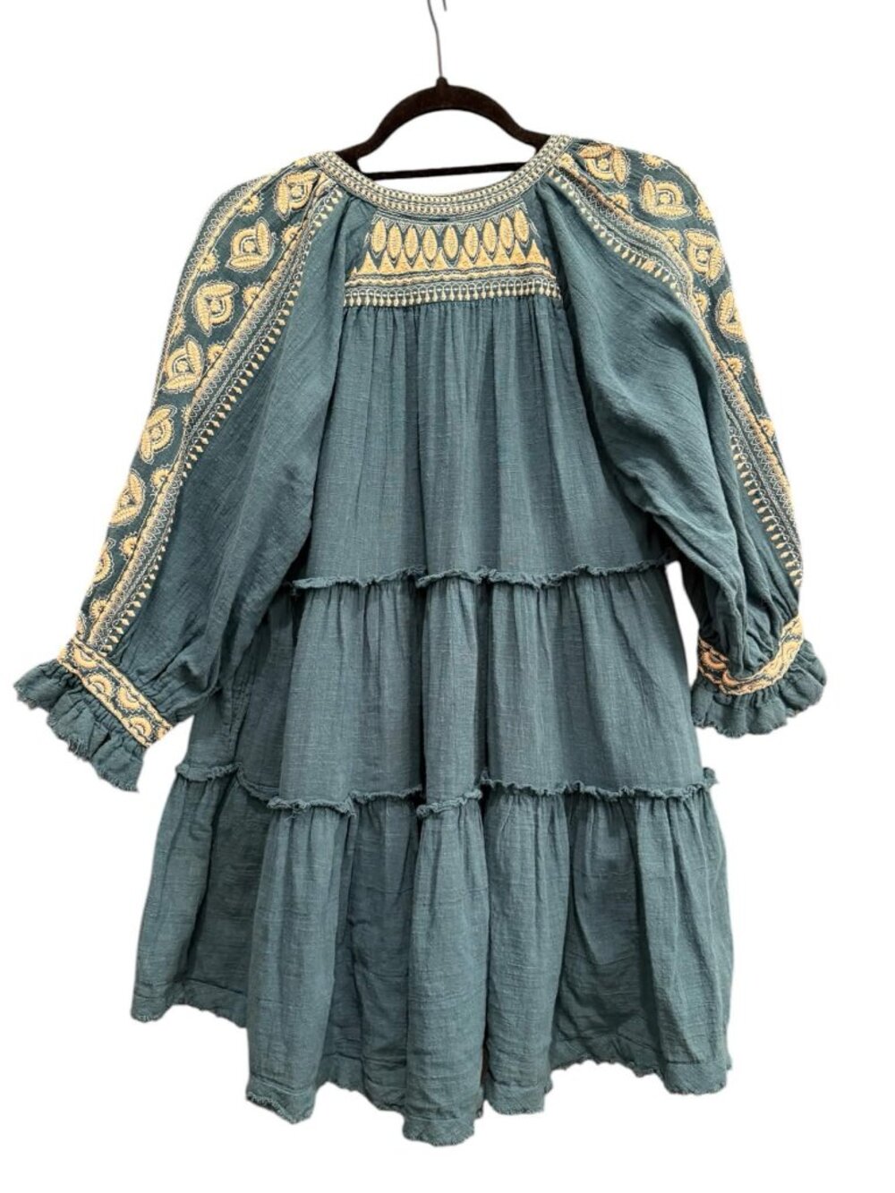 Free People Dreamweaver Embroidered Tunic Top - Picture 5 of 8